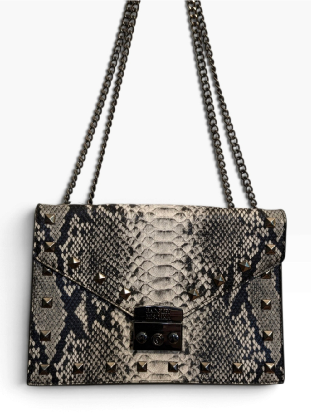 Badgley Mischka NWT Crossbody Bag Vegan Leather Snake Print